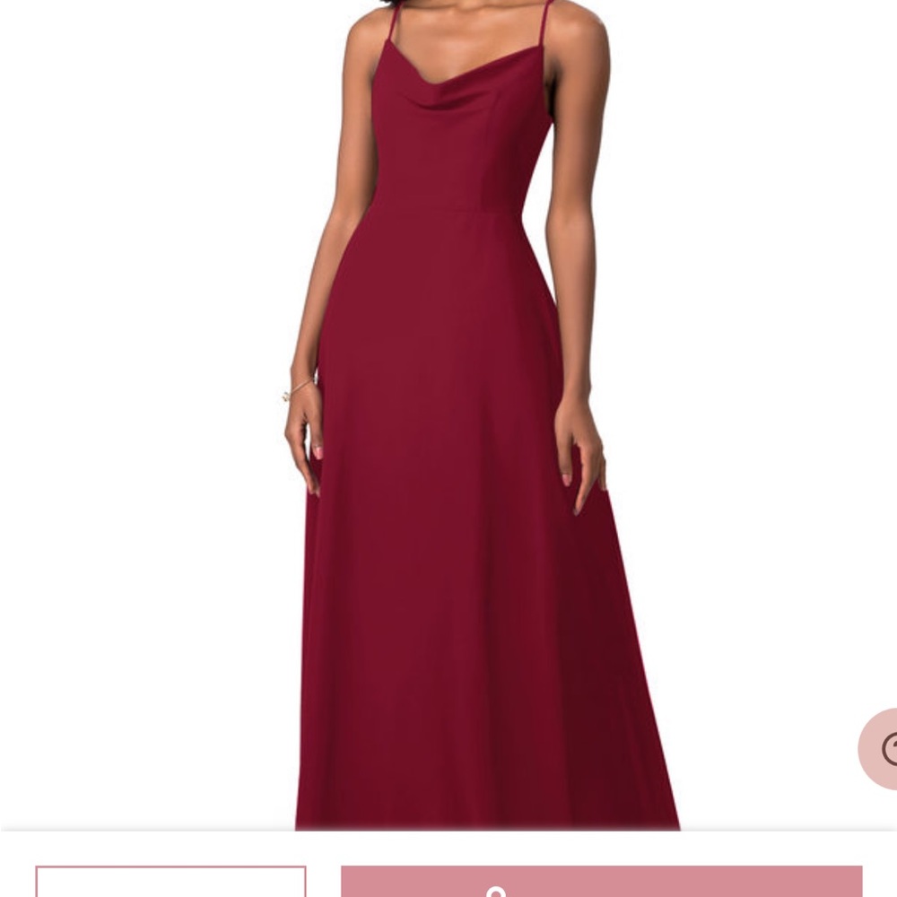 azazie red bridesmaid dress